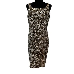 Olivia Rose Cheetah Animal Print Sleeveless Dress Size 10